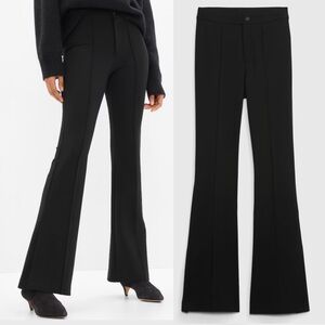 GAP Women’s 291 High Rise Ponte Split Flare Pants size 8 in Black NWT